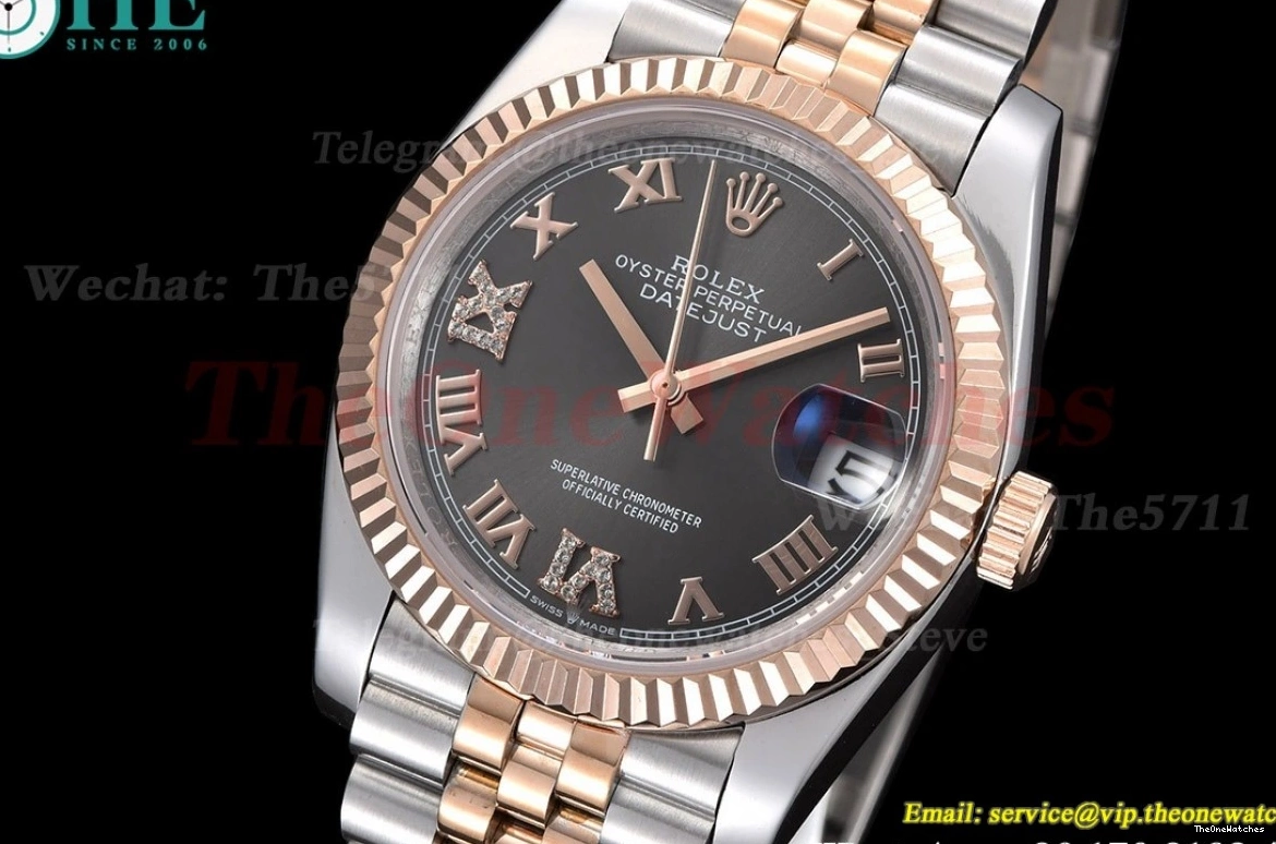 Jub RG GDF MY8215 36mm 126231 Grey Datejust SS Dial 0215